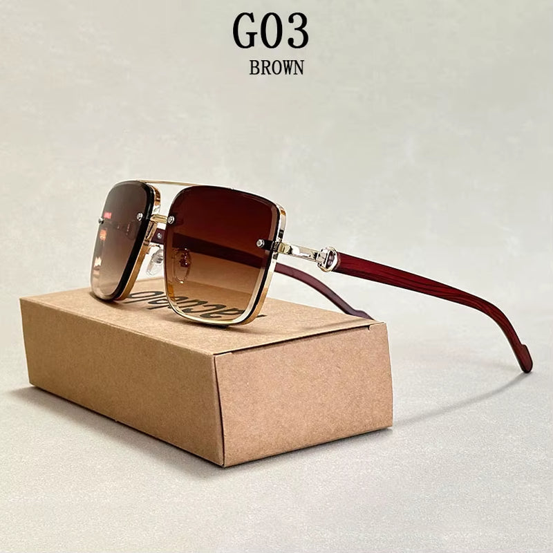 2024 Square Sunglasses for Men Vintage Sunglasses Women Trendy Vintage Fashion Glasses Dropshipping Gafas De Sol Hombre Okulary