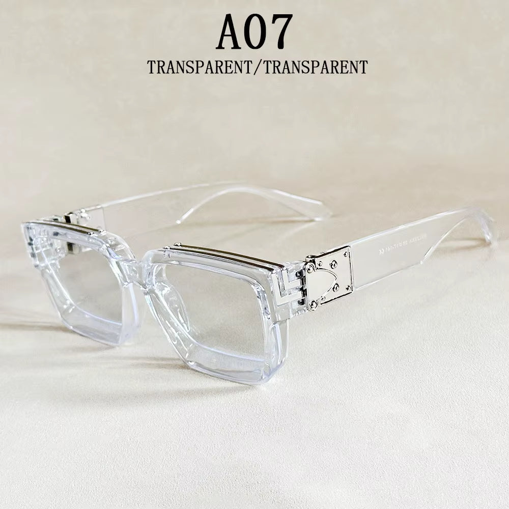 Square Sunglass Men Retro Millionaire Sunglasses Women 2025 Trendy Vintage Vacation Fashion Glasses Gafas De Sol Hombre Lunette
