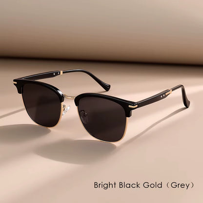 2025 Classic Polarized Sunglasses Men Women Retro Half Frame UV400 Glasses Male Popular Anti-Glare Travel Driving Eyewear