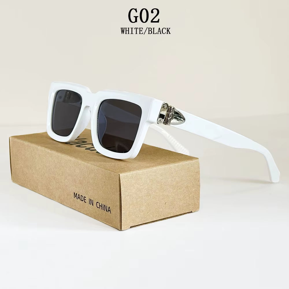 Millionaire Square Sunglass Men Vintage Luxury Sunglasses 2025 Trendy Fashion Glasses Gafas De Sol Hombre Lunette Soleil Femme