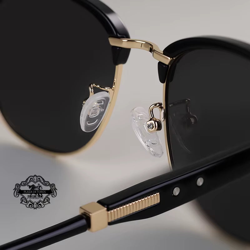 2025 Classic Polarized Sunglasses Men Women Retro Half Frame UV400 Glasses Male Popular Anti-Glare Travel Driving Eyewear