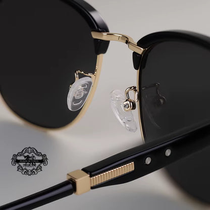 2025 Classic Polarized Sunglasses Men Women Retro Half Frame UV400 Glasses Male Popular Anti-Glare Travel Driving Eyewear