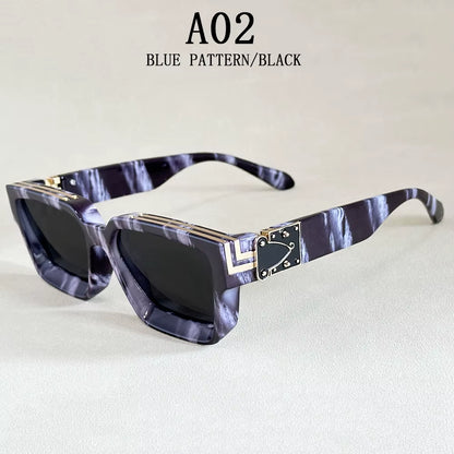 Square Sunglass Men Retro Millionaire Sunglasses Women 2025 Trendy Vintage Vacation Fashion Glasses Gafas De Sol Hombre Lunette