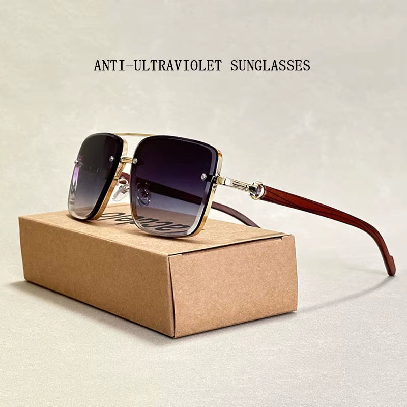 2024 Square Sunglasses for Men Vintage Sunglasses Women Trendy Vintage Fashion Glasses Dropshipping Gafas De Sol Hombre Okulary