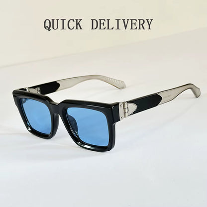 Millionaire Square Sunglass Men Vintage Luxury Sunglasses 2025 Trendy Fashion Glasses Gafas De Sol Hombre Lunette Soleil Femme
