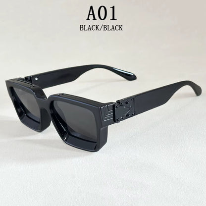 Square Sunglass Men Retro Millionaire Sunglasses Women 2025 Trendy Vintage Vacation Fashion Glasses Gafas De Sol Hombre Lunette