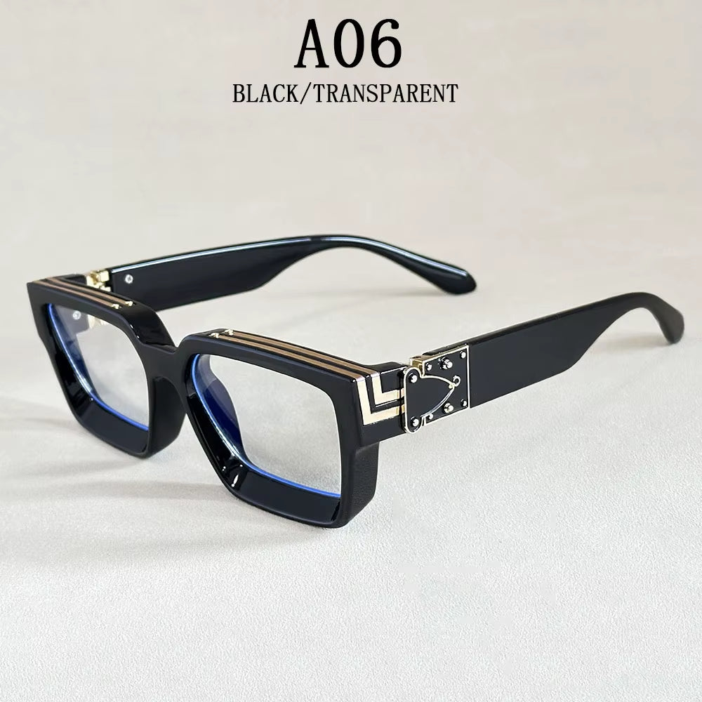 Square Sunglass Men Retro Millionaire Sunglasses Women 2025 Trendy Vintage Vacation Fashion Glasses Gafas De Sol Hombre Lunette
