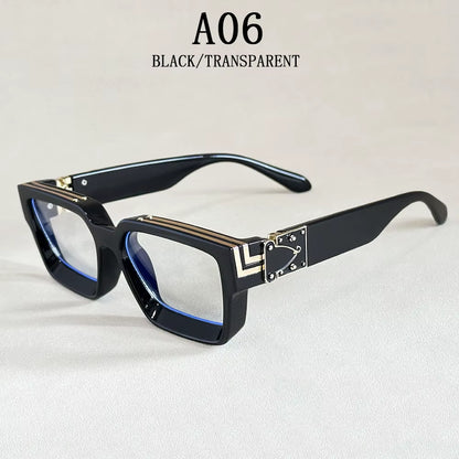 Square Sunglass Men Retro Millionaire Sunglasses Women 2025 Trendy Vintage Vacation Fashion Glasses Gafas De Sol Hombre Lunette