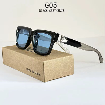 Millionaire Square Sunglass Men Vintage Luxury Sunglasses 2025 Trendy Fashion Glasses Gafas De Sol Hombre Lunette Soleil Femme