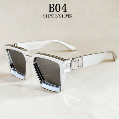 Square Sunglass Men Retro Millionaire Sunglasses Women 2025 Trendy Vintage Vacation Fashion Glasses Gafas De Sol Hombre Lunette