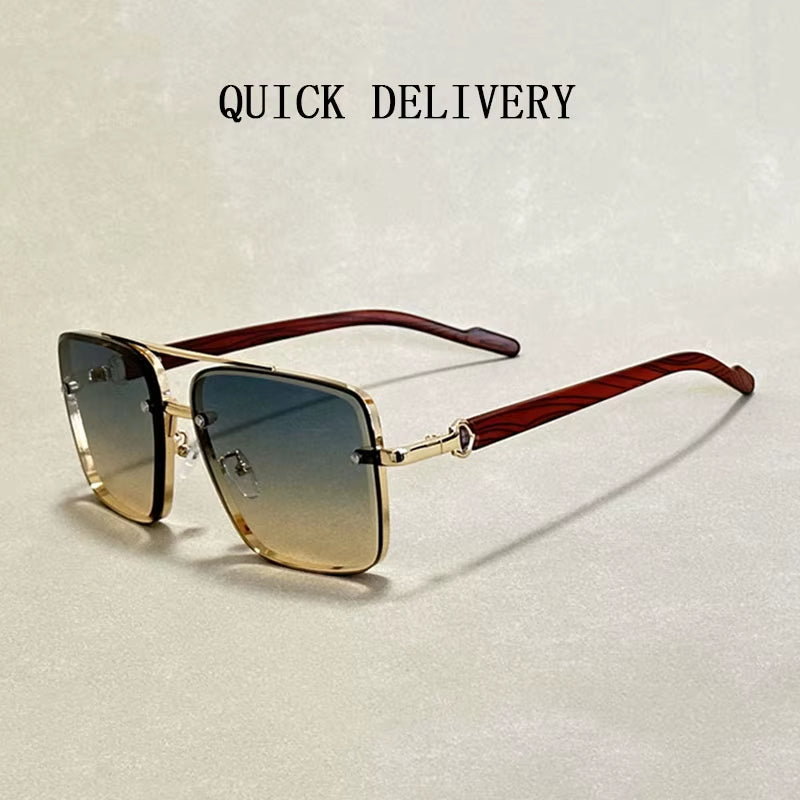 2024 Square Sunglasses for Men Vintage Sunglasses Women Trendy Vintage Fashion Glasses Dropshipping Gafas De Sol Hombre Okulary